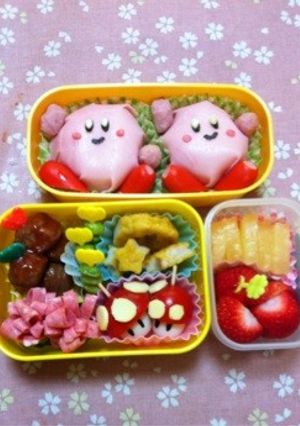 遠足お弁当 星のカービィ キャラ弁-レシピのメイン写真