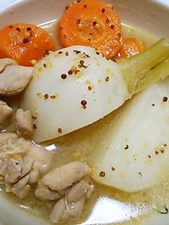 かぶとチキンのマスタードスープ煮-レシピのメイン写真