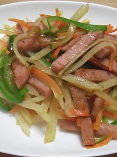 簡単☆SPAMとじゃがいもの炒め物-レシピのメイン写真
