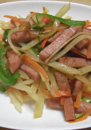 簡単☆SPAMとじゃがいもの炒め物-レシピのメイン写真