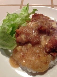 卵ふわふわあんかけ唐揚げ丼-レシピのメイン写真