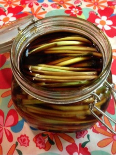 行者にんにくの醤油漬け-レシピのメイン写真