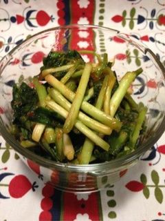 行者にんにくのキムチ漬け-レシピのメイン写真