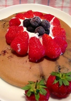 ブルーベリー生地のホットケーキ-レシピのメイン写真