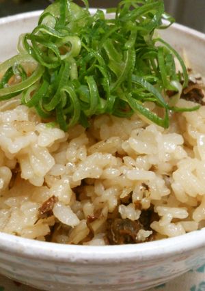 赤貝缶詰の炊き込みご飯-レシピのメイン写真