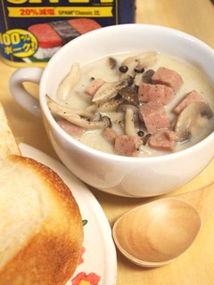 コロコロスパムときのこのスープ♪-レシピのメイン写真