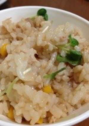 超簡単！ツナとカイワレのまぜごはん☆-レシピのメイン写真