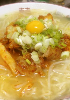 「サッポロ一番塩らーめん」～豚キムチ編～-レシピのメイン写真