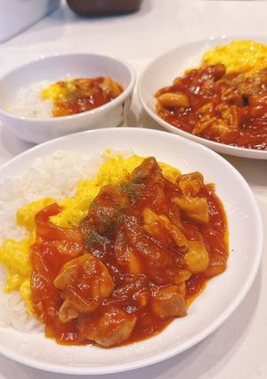 簡単ランチ☻♡ 親子ライス ☻♡-レシピのメイン写真