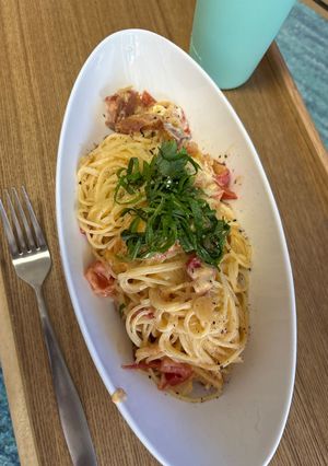 フレッシュトマトとクリームチーズパスタ-レシピのメイン写真