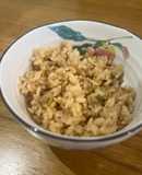 実山椒とアサリの炊き込みご飯
