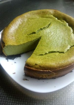 簡単＆濃厚*抹茶のベイクドチーズケーキ*-レシピのメイン写真