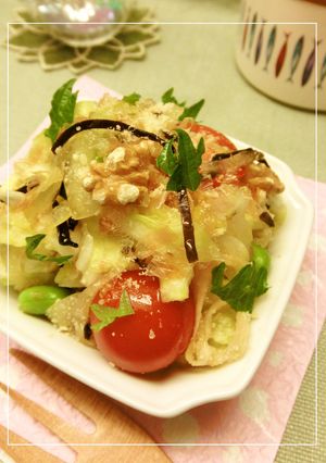 たっぷり野菜の　甘酸っぱい塩こんぶ和え-レシピのメイン写真