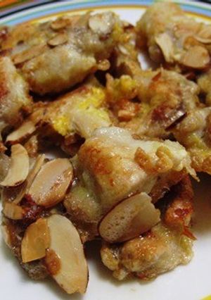 鶏もも肉とアーモンドスライスのピタカ-レシピのメイン写真
