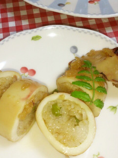 楊枝いらず?活力鍋でやわらかイカ飯!-レシピのメイン写真