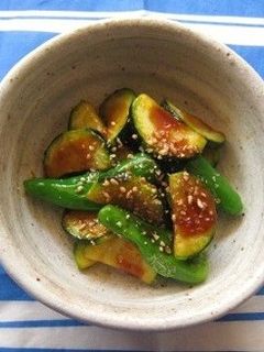 ししとうとズッキーニのコチュジャン炒め-レシピのメイン写真