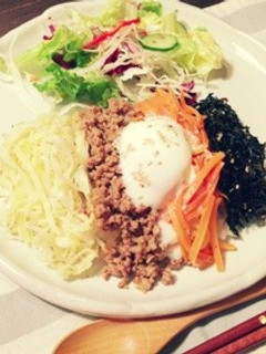 簡単♡ビビンバ風ナムル丼-レシピのメイン写真