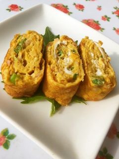 お弁当に❀お好み焼き風卵焼き♬②-レシピのメイン写真
