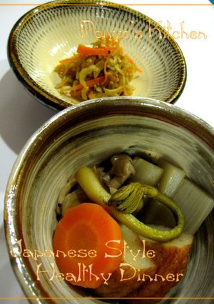 山うどで2品♡（皮の金平、茎の炊合せ）-レシピのメイン写真