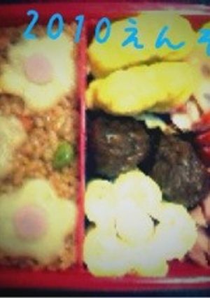 お花のお弁当☆春の遠足-レシピのメイン写真