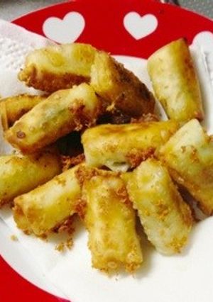 ささみ,大葉,チーズの餃子の皮巻♡-レシピのメイン写真
