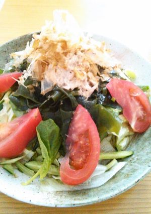 夏におすすめ！野菜たっぷりサラダうどん-レシピのメイン写真