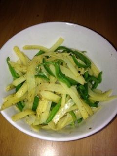 ピーマンとジャガイモの中華風炒め-レシピのメイン写真