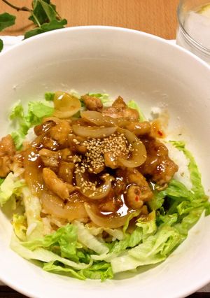 簡単！子供も大人も喜ぶ甘辛鶏肉丼-レシピのメイン写真