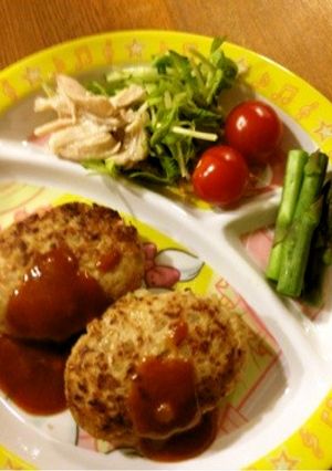 ヘルシー★彡えのきと豆腐のハンバーグ★彡-レシピのメイン写真