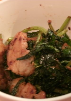 オタカラコウと豚肉の味噌炒め-レシピのメイン写真