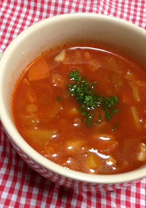 トマトジュースdeミネストローネ-レシピのメイン写真