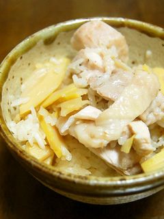 タイ米で作るタケノコご飯 カオマンガイ風-レシピのメイン写真