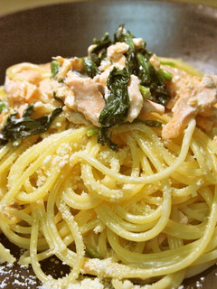 鮭とほうれん草のクリームパスタ-レシピのメイン写真