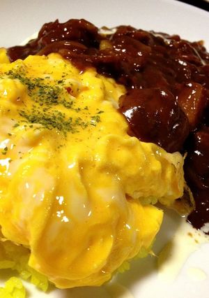簡単本格飴色玉ねぎオムカレー-レシピのメイン写真