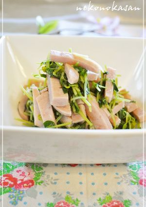 旨味たっぷり♫スパムと豆苗の煮浸し-レシピのメイン写真