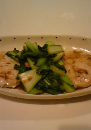 メカジキとチンゲンサイの照り焼き-レシピのメイン写真