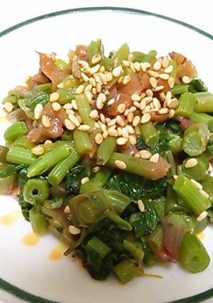 ぼんなの梅干しあえ-レシピのメイン写真