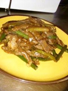 牛肉とニンニクの芽炒め 簡単レシピ-レシピのメイン写真
