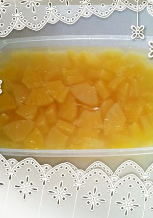 超簡単☆大量☆パイナップルたっぷり寒天-レシピのメイン写真