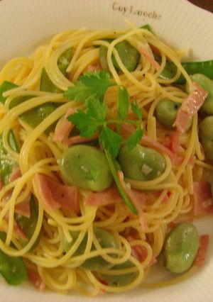 空豆とエンドウのパスタ♪-レシピのメイン写真