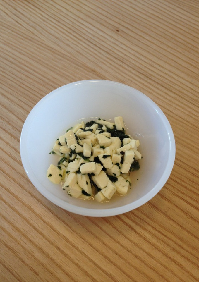 【離】豆腐とほうれん草の炒め煮【後】-レシピのメイン写真