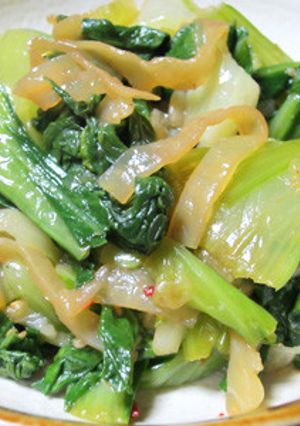 ◆糖尿病のおかず◆青梗菜の中華クラゲあえ-レシピのメイン写真