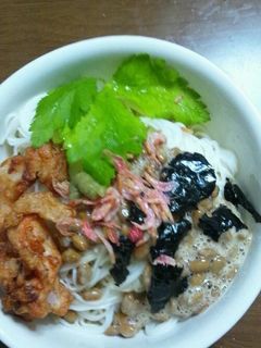 ★柚胡椒と納豆のそうめん★簡単-レシピのメイン写真