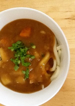 残りカレーで☆お蕎麦やさんのカレーうどん-レシピのメイン写真