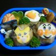 アンパンマン&ピカチュウの肉巻きおにぎり