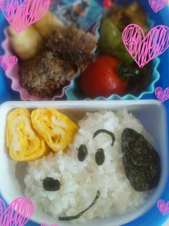 スヌーピー 簡単海苔キャラ弁-レシピのメイン写真