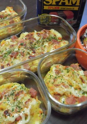 スパムとチーズがよく合う☆ポテマヨ焼き-レシピのメイン写真