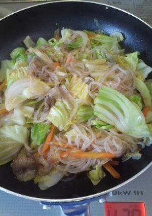 野菜たっぷり糸こん焼きそば-レシピのメイン写真