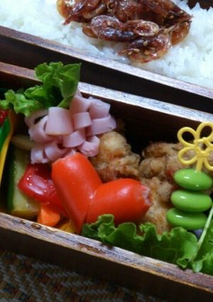 お弁当の隙間おかずに☆簡単ハムのお花-レシピのメイン写真