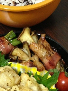 お弁当に♪舞茸のベーコン巻き-レシピのメイン写真